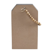 Celebrate Grace Cross w/ Beaded Twine Tag Ornament 9x5x0.75