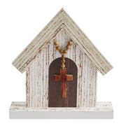 Celebrate Grace Church w/ Beads & Cross 13x12x2.75