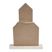 Celebrate Grace Church w/ Cross Star & Jute Twine Coil 18.7x13.75x2.5
