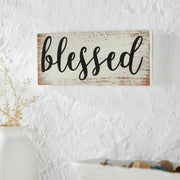 Celebrate Grace Blessed Sign 7x16x1