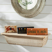 Spring In Bloom Spring Is Here Bunny Leap w/ Flowers Block Sign Set of 3 Sizes