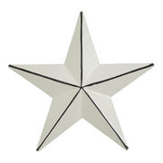 Metal Star Creme Distressed 4x4