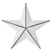 Metal Star White Distressed 4x4