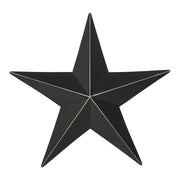 Metal Star Black Distressed 8x8