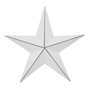 Metal Star White Distressed 8x8