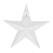 Metal Star White Distressed 8x8