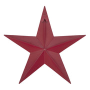 Metal Star Burgundy Distressed 12x12