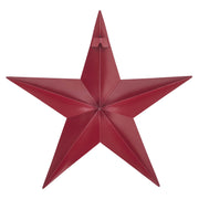Metal Star Burgundy Distressed 18x18