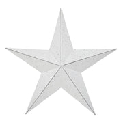Metal Star Speckled White Distressed 18x18