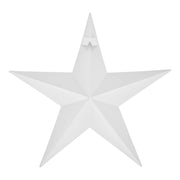Metal Star Speckled White Distressed 18x18