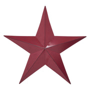 Metal Star Speckled Burgundy Distressed 18x18