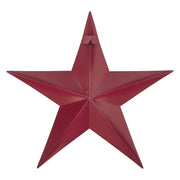 Metal Star Speckled Burgundy Distressed 18x18