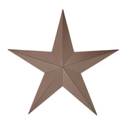 Metal Star Rust Brown Distressed 24x24