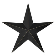 Metal Star Black Distressed 24x24