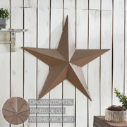 Metal Star Rust Brown Distressed 36x36