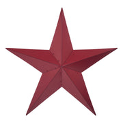 Metal Star Burgundy Distressed 36x36