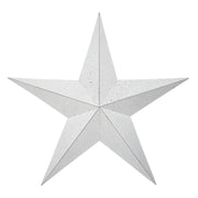 Metal Star Speckled White Distressed 36x36