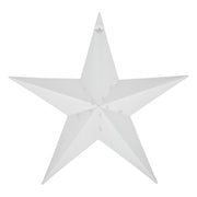 Metal Star Speckled White Distressed 36x36