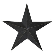 Metal Star Speckled Black Distressed 36x36