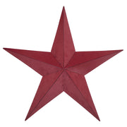 Metal Star Speckled Burgundy Distressed 36x36