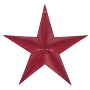 Metal Star Speckled Burgundy Distressed 36x36