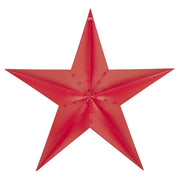 Metal Star Barn Red Distressed 48x48
