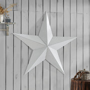Metal Star Speckled White Distressed 48x48