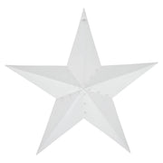 Metal Star Speckled White Distressed 48x48