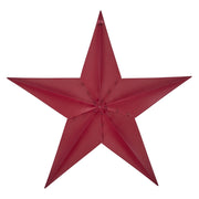 Metal Star Speckled Burgundy Distressed 48x48
