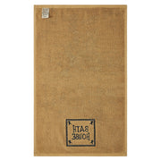 Bath House Prim Stars Tan Hand Towel Set of 2 16x26