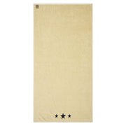 Black Stars Creme Bath Towel Set of 2 27x54