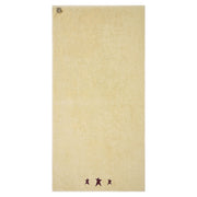 Burgundy Prim Stars Creme Bath Towel Set of 2 27x54