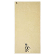 Black Barn w/ Mill Creme Bath Towel Set of 2 27x54