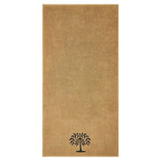 Black Willow Tree Tan Bath Towel Set of 2 27x54