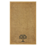 Black Willow Tree Tan Hand Towel Set of 2 16x26