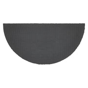 Patriotic Stripes Coir Welcome Rug Half Circle 16.5x33