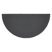 Charleston Mosaic Blue Coir Rug Half Circle 16.5x33