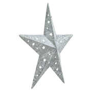 Metal Star Punched Galvanized 12x12