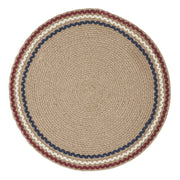 Red White Blue Ric Rac Placemat 14 Inch Diameter
