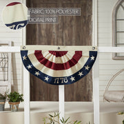 My Country 1776 USA Bunting Flag 12x24