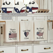 The Land That I Love Tea Towel Set of 3 16x28