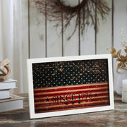 Vintage USA Flag Since 1776 Wall Hanging 10x16