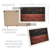 Vintage USA Flag Since 1776 Wall Hanging 10x16
