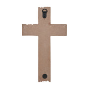 American Flag On Distressed Cross Wall Sign 10x6