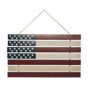 USA Flag Stacked Wall Hanging 12x20