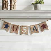 RWB USA And Stars Banner w/ Twine 5x20