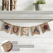 RWB USA And Stars Banner w/ Twine 5x20