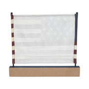 Canvas American Flag on Blue GBA Base Decor 12x14x1