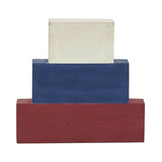 Vintage Old Glory w/ Flag Block Sign 7.5x8x1.125