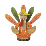 Whimsical Wooden Turkey 15.75x15.25x5.75